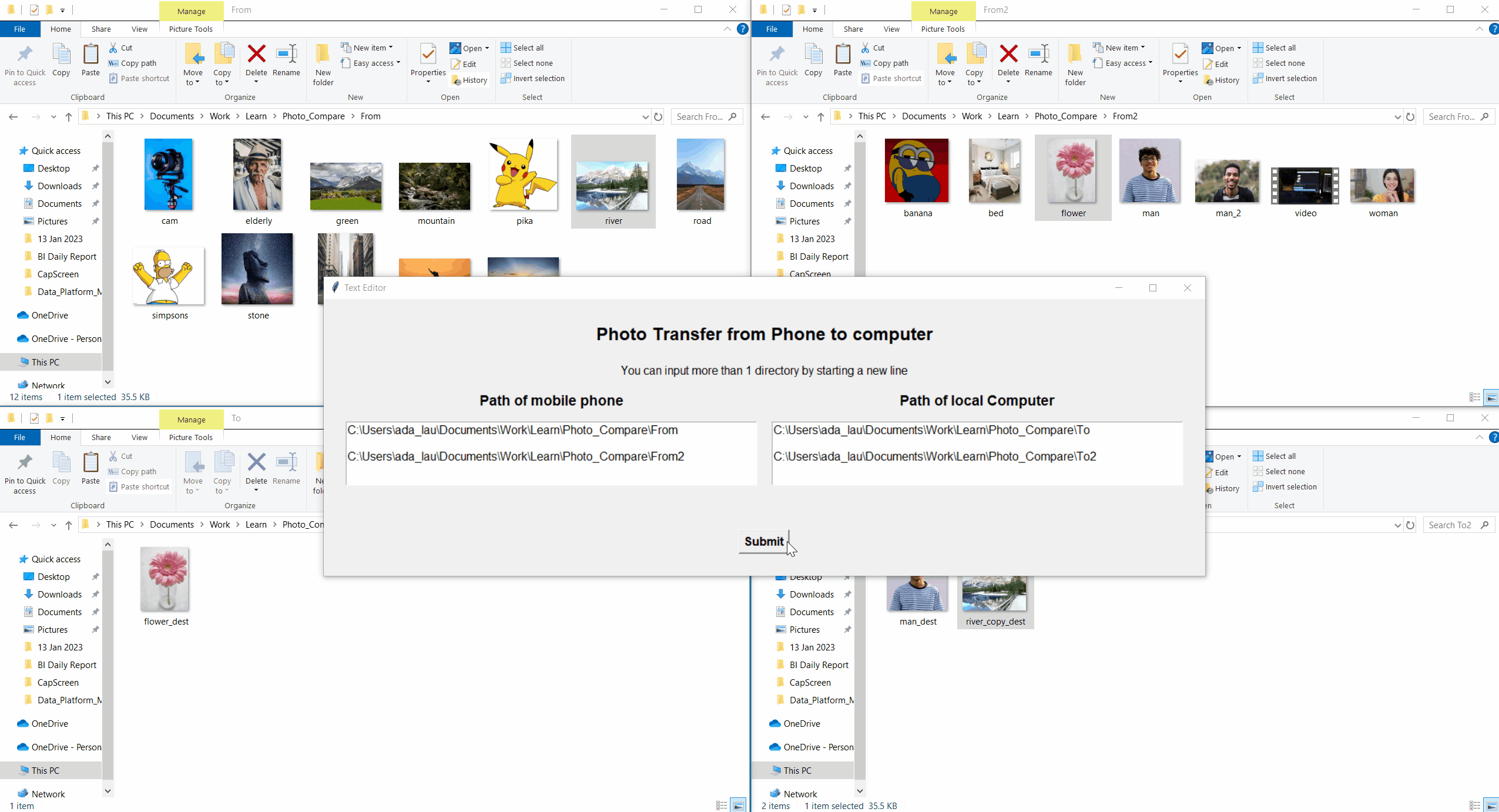 Folder Media Comparison